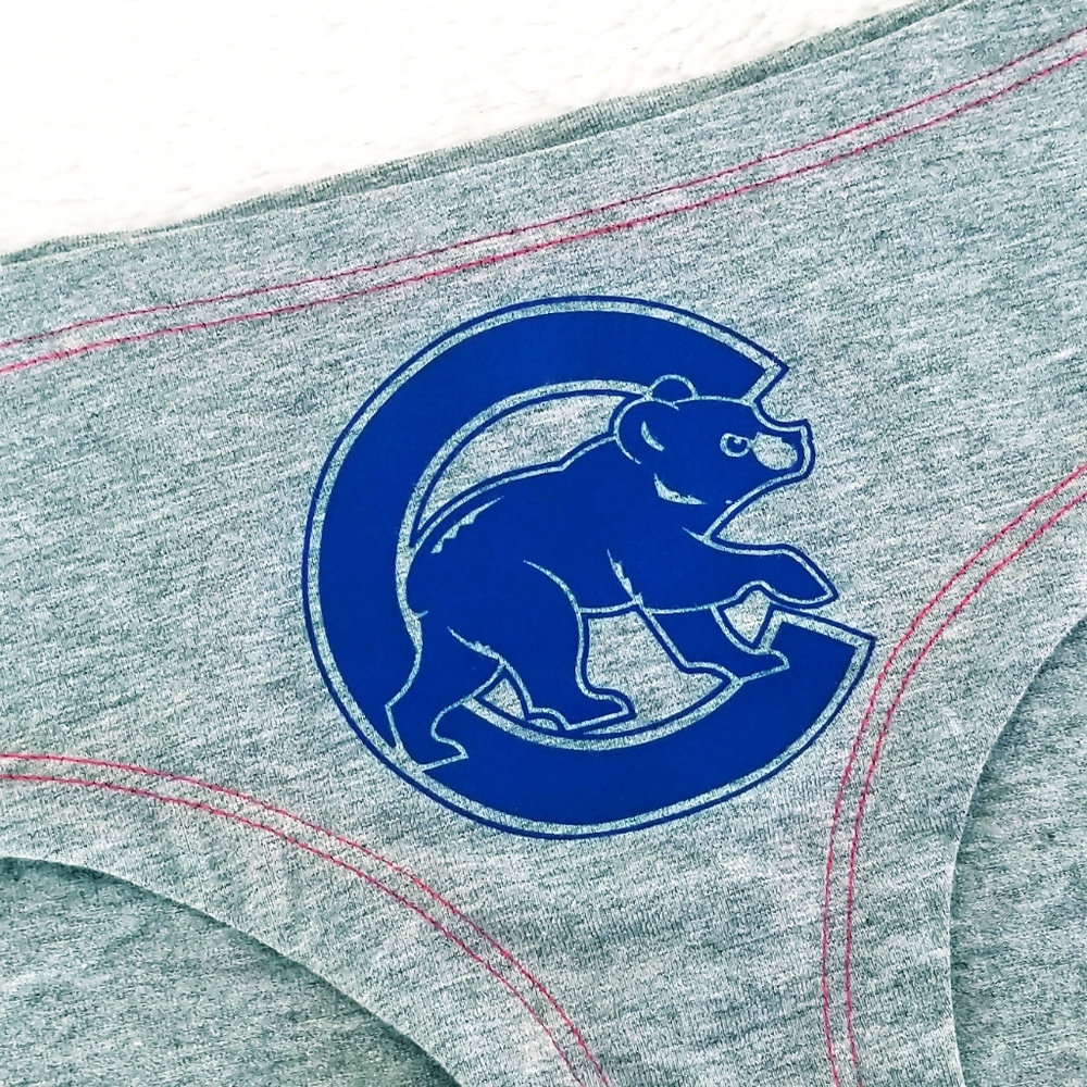Victoria's Secret PINK Vintage Major League Baseball Chicago Cubs Hipster Panty - Picture 3 of 12